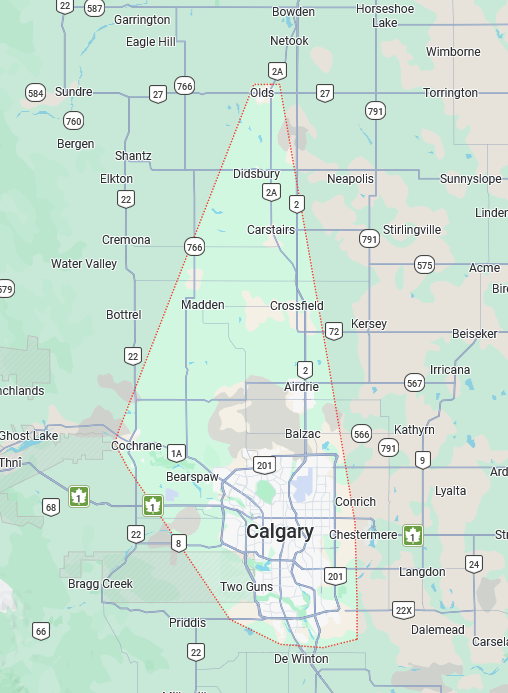 Get'er Gone Transport and Hotshot Services   Google Maps    main service area