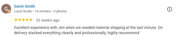 material shipping